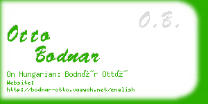 otto bodnar business card